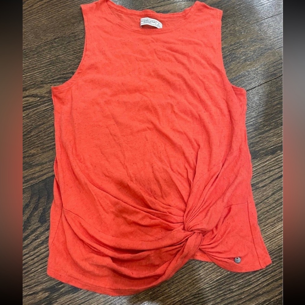 Abercrombie and Fitch tank high neck orange small